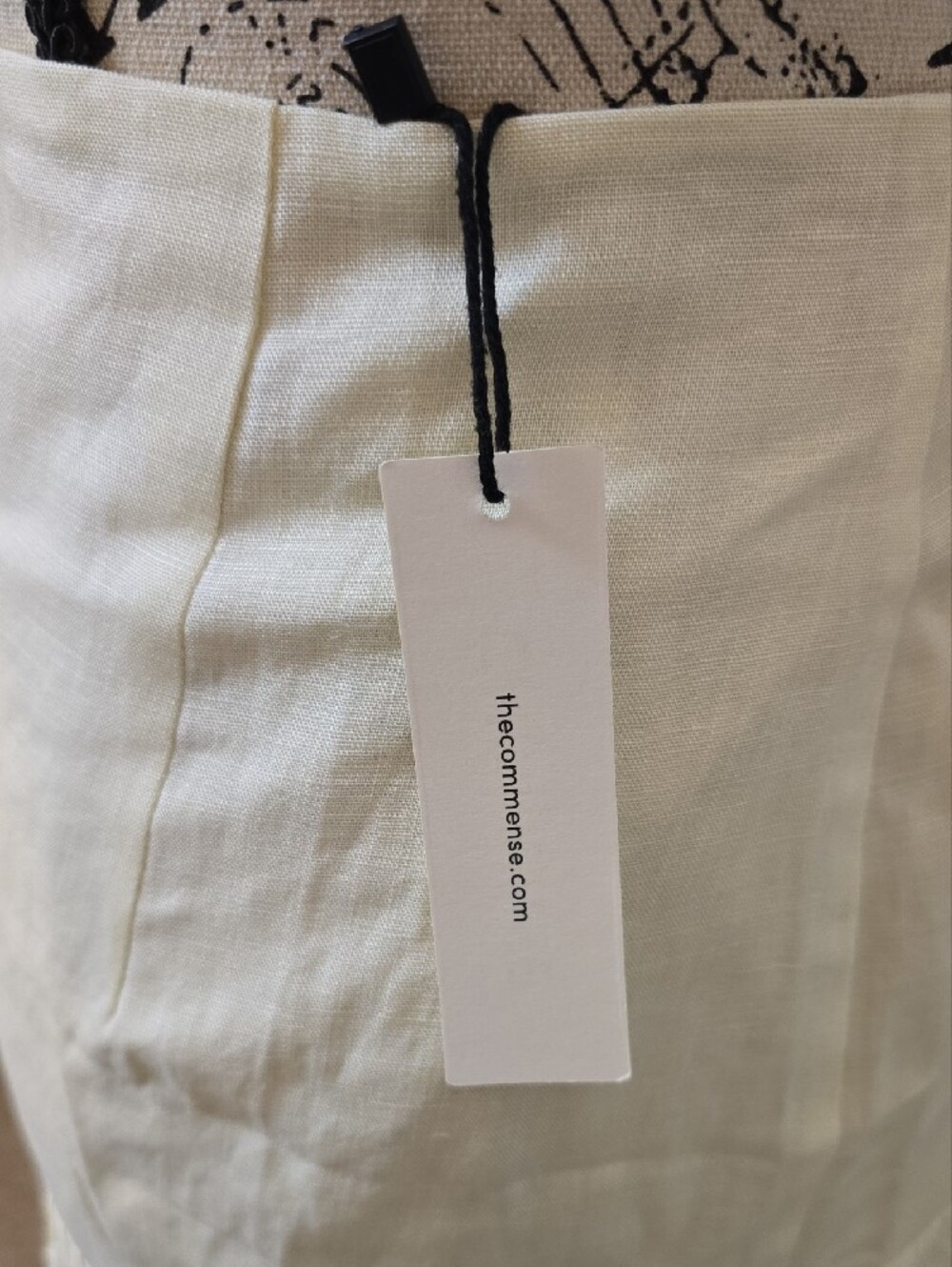 Commense Light Yellow A-Line Midi Skirt - Picture 2 of 10